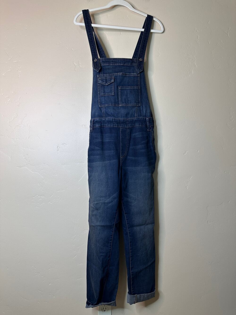 NWT Free People Dark Denim Overalls Womens 31